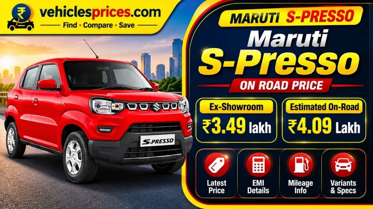 Maruti S Presso On Road Price – Petrol & CNG Compared