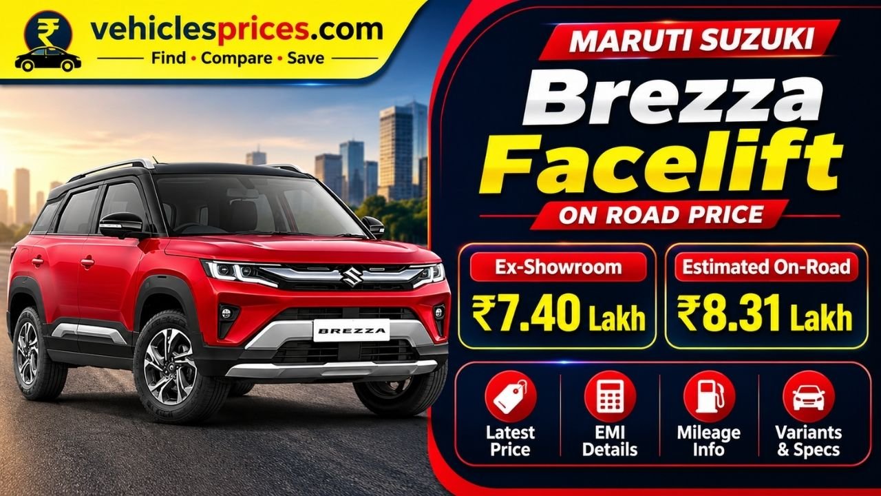 Maruti Suzuki Brezza Facelift Price & Specs (July 2026)