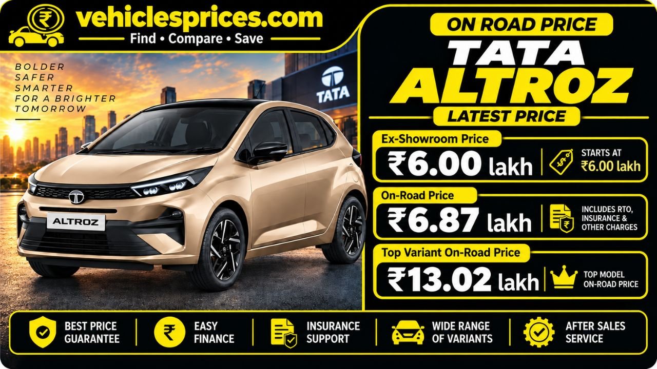 Tata Altroz Price 2026: Ex-Showroom, On-Road & City-Wise Breakdown